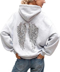 Angel Wing Hoodie - Gray